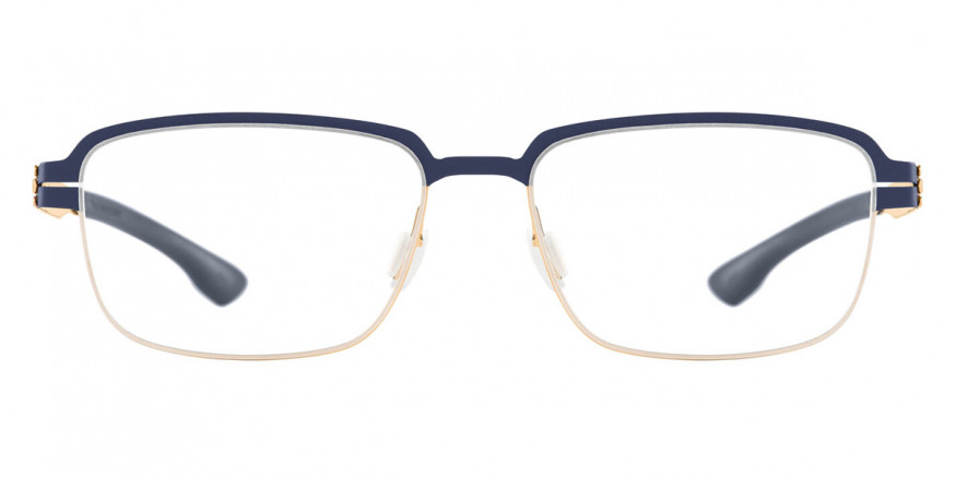 Ic! Berlin Luan Rose Gold/Marine Blue Pop Eyeglasses Front View