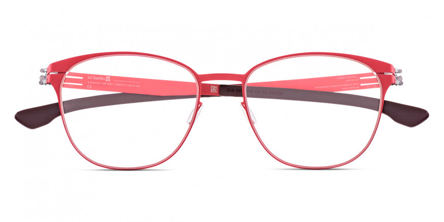 Ic! Berlin Ludmila L. Carmine Red Eyeglasses Front View