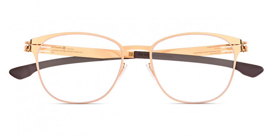 Ic! Berlin Ludmila L. Rose-Gold Eyeglasses Front View