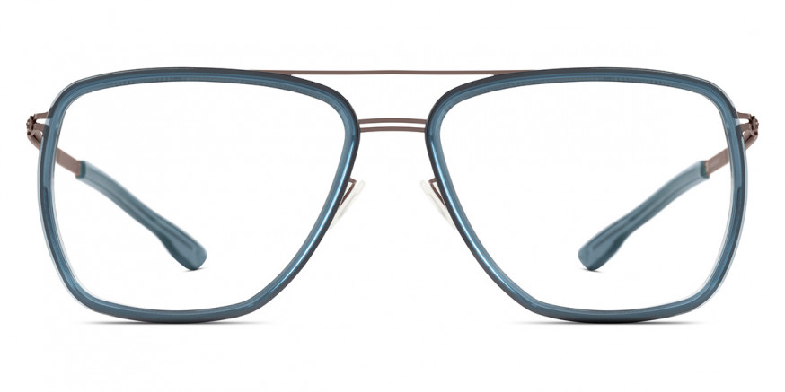 Ic! Berlin Magnus Graphite-Blue-Waters Eyeglasses Front View