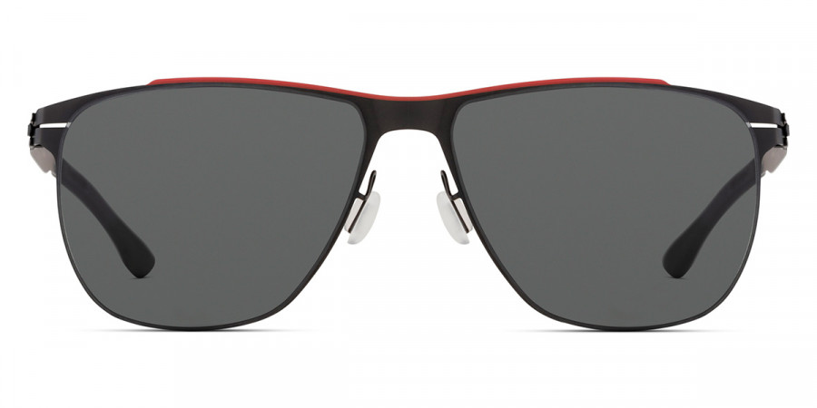 Ic! Berlin MB 05 Red Bridge-Black Sunglasses Front View