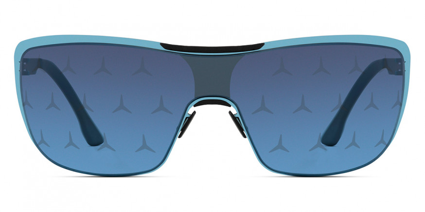 Ic! Berlin MB Shield 02 Electric Light Blue Sunglasses Front View