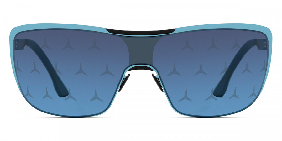 Ic! Berlin MB Shield 02 Electric Light Blue Sunglasses Front View