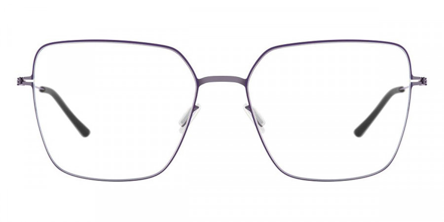 Ic! Berlin Mea Shiny Aubergine-Crocus Circle Eyeglasses Front View