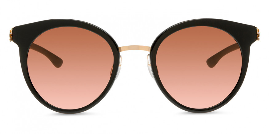Ic! Berlin Moo S. Rosé-Gold-Black Sunglasses Front View