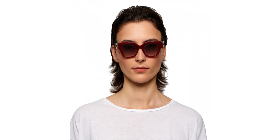 Ic! Berlin Nina EcoRouge Sunglasses On Female Model