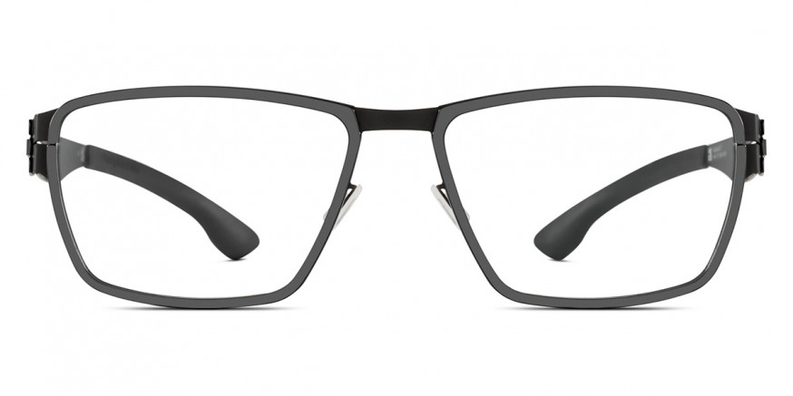 Ic! Berlin Nitrogen Black-Gun-Metal Eyeglasses Front View