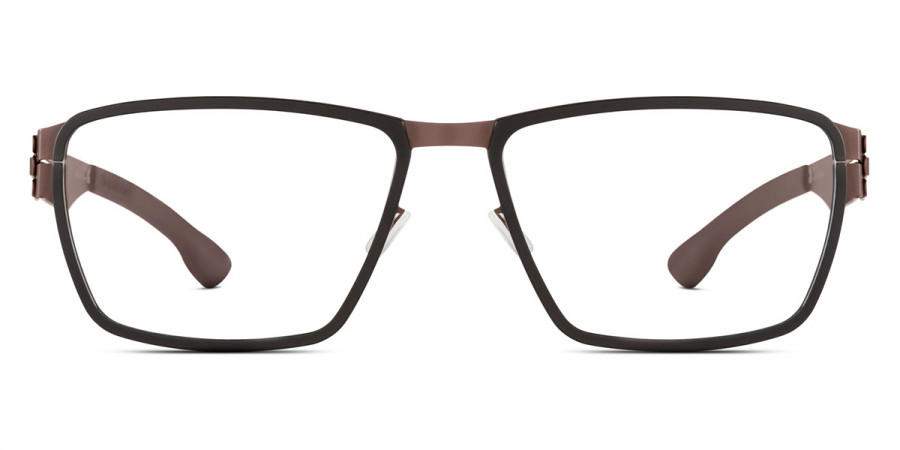 Ic! Berlin Nitrogen Teak-Black Eyeglasses Front View