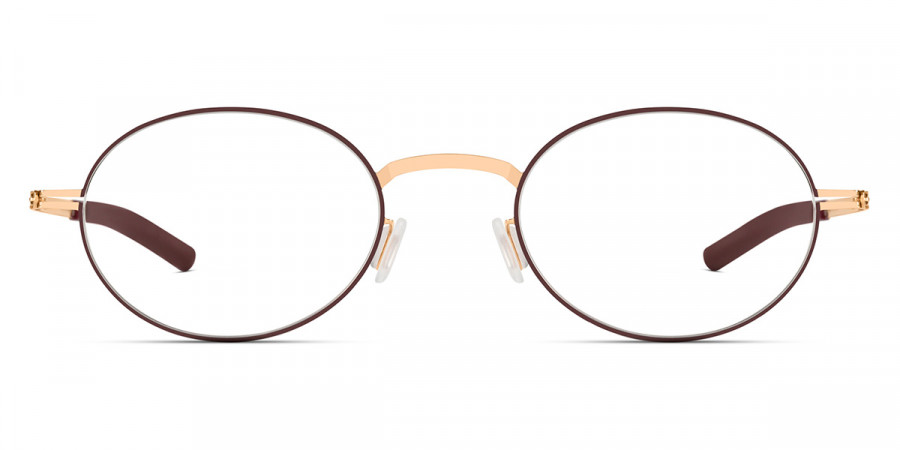 Ic! Berlin Osure Rose Bordeaux Circle Eyeglasses Front View