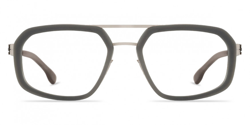 Ic! Berlin Owen Shiny Graphite New Gray Matte Eyeglasses Front View