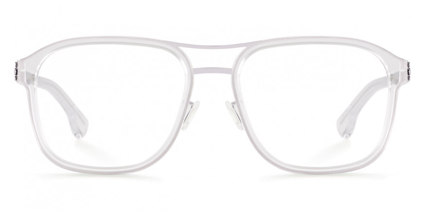 Ic! Berlin Pablo L. Chrome-Crystal-Clear Eyeglasses Front View