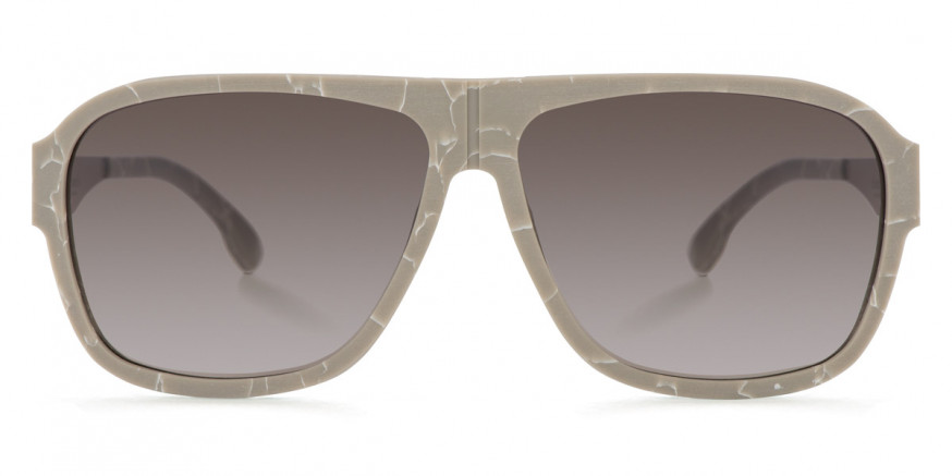 Ic! Berlin Power Law Gray Marble Rough Sunglasses Front View