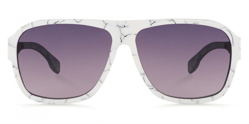 Ic! Berlin Power Law White Marble Rough Sunglasses Front View