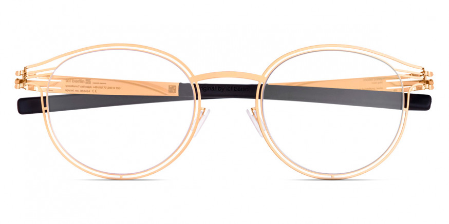 Ic! Berlin Purity Rosé-Gold Eyeglasses Front View