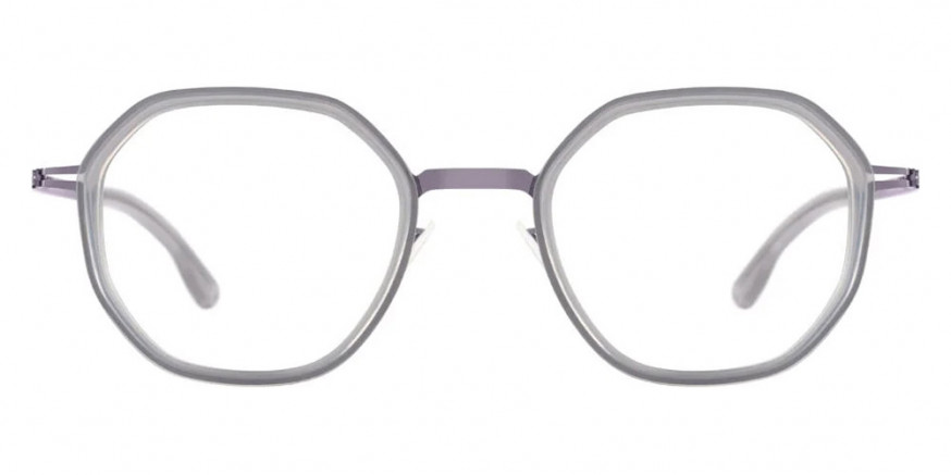 Ic! Berlin Raja Aubergine-Misty-Gray Eyeglasses Front View