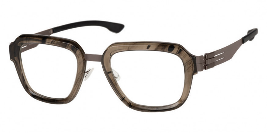 Ic! Berlin Roger Graphite-Brown-Driftwood Eyeglasses Side View
