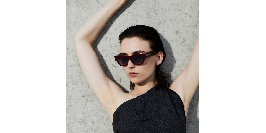 Ic! Berlin Rosa EcoRouge Sunglasses Lifestyle Shot