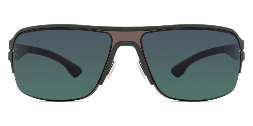 Ic! Berlin Runway Graphite-Dark-Green Sunglasses Front View