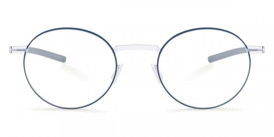 Ic! Berlin Sarma Harbour Silver Circle Eyeglasses Front View