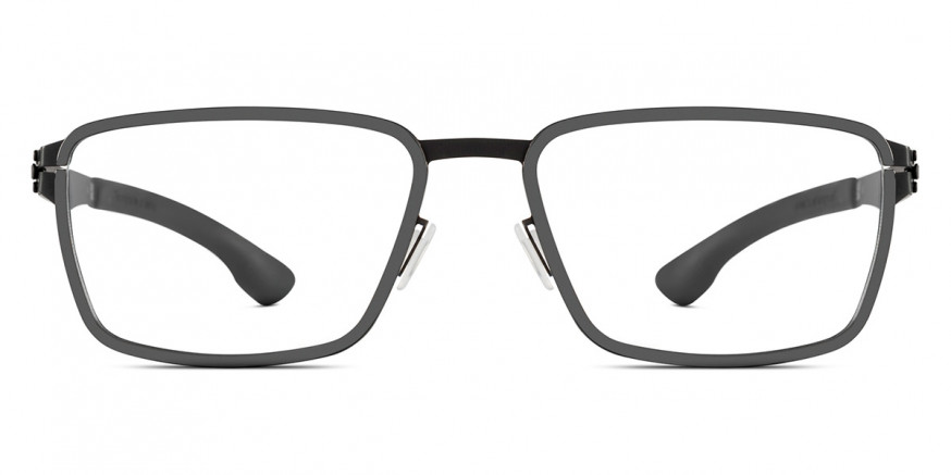 Ic! Berlin Silicon Black-Gun-Metal Eyeglasses Front View