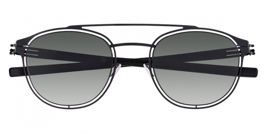Ic! Berlin Simplicity Black Sunglasses Front View