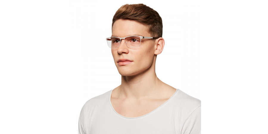 Ic! Berlin Stuart L. Dusty Ash Eyeglasses On Male Model