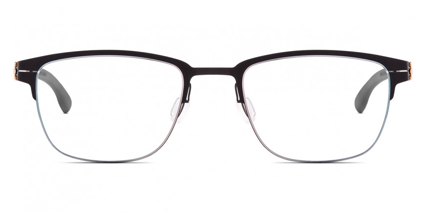Ic! Berlin The Lone Wolf Black Eyeglasses Front View