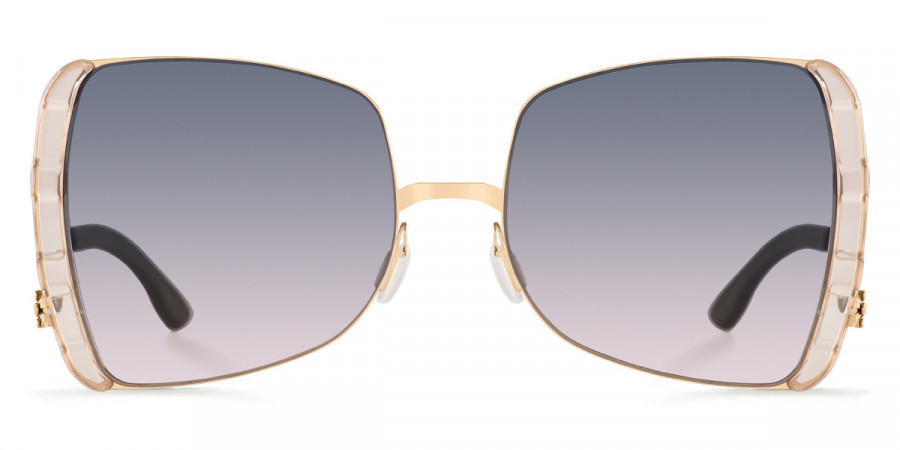 Ic! Berlin VIP Rosé-Gold-Ice-Tea Sunglasses Front View