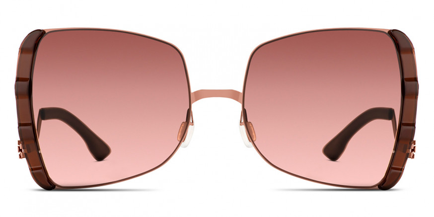 Ic! Berlin VIP Shiny-Copper-Mahagony Sunglasses Front View