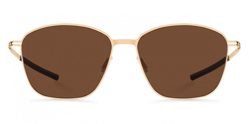Ic! Berlin Warm Braw Rosé-Gold Sunglasses Front View
