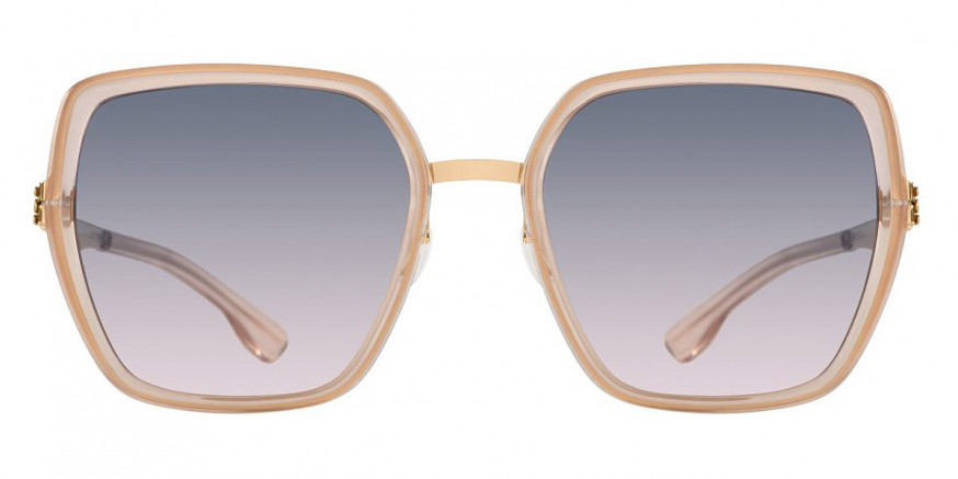 Ic! Berlin Zoe S. Rose Gold/Ice Tea Sunglasses Front View
