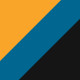 Yellow and Blue Galaxy/Black / Sun Clip Bl