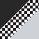 Black/Checkerboard/Shiny Silver