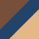 Stripes Brown/Blue/Navy/Gold