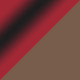 Red with Black Laces/Bronze Brushed