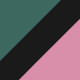 Green Horn/Stripes Black/Pink