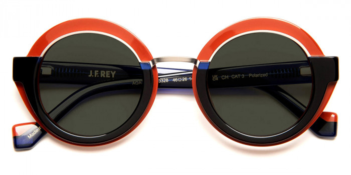 J. F. Rey™ Agatha 3328 46 - Red Brick/Blue