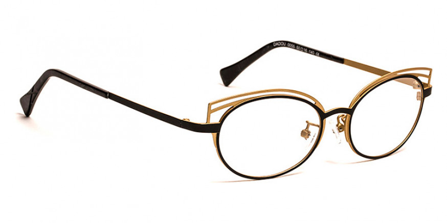 J. F. Rey™ Dadou 0055 50 - Satin Black/Satin Gold