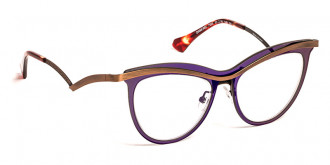 Color: Optic Dark Purple Mask/Neutral/Gold Brushed (7555) - J. F. Rey JFRBZDIAMOND755550