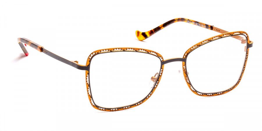 J. F. Rey™ Leila 0058 52 - Black/Saffron