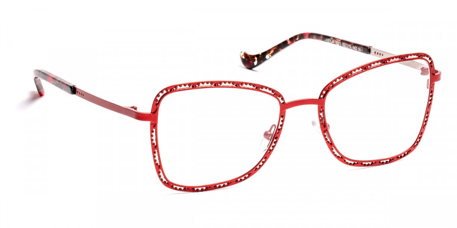 J. F. Rey™ Leila 3510 52 - Red Crimson/Silver
