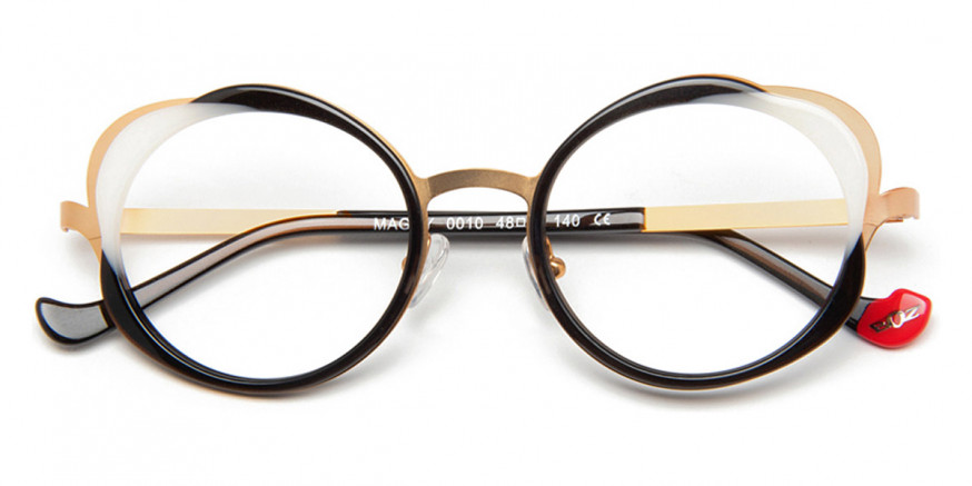 Color: Black/White/Satin Gold (0010) - J. F. Rey JFRBZMAGUY001048