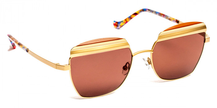 J. F. Rey™ Pamela 5092 55 - Gold Satin/Chocolate