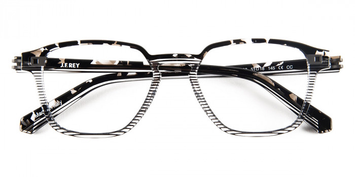 J. F. Rey™ JF1531 9900 51 - Demi/Black and Crystal Striped