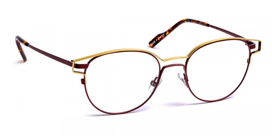 J. F. Rey™ JF2872 5075 52 - Shiny Light Yellow Gold/Plum