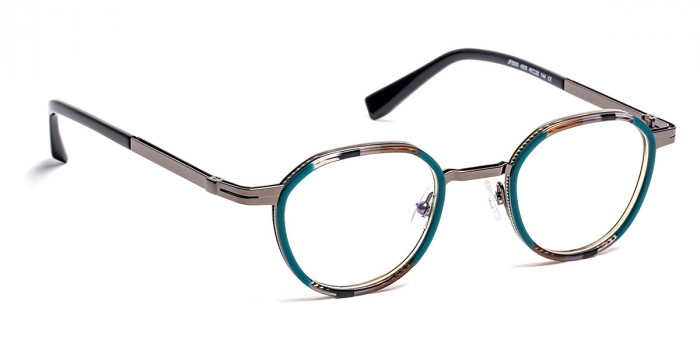 J. F. Rey™ JF2935 4505 45 - Stripes Green/Black/Shiny Gunmetal