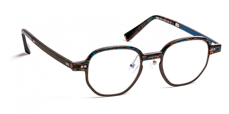 J. F. Rey™ JF2960 9220 45 - Tissue Blue/Fiber Glasses Brown