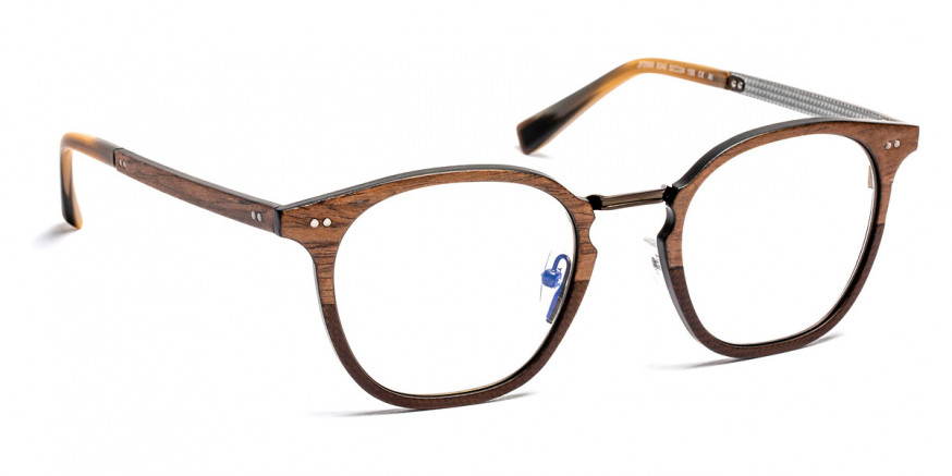 J. F. Rey™ JF2999 9345 52 - Wood/Fiber Glasses Brown/Silver/Khaki