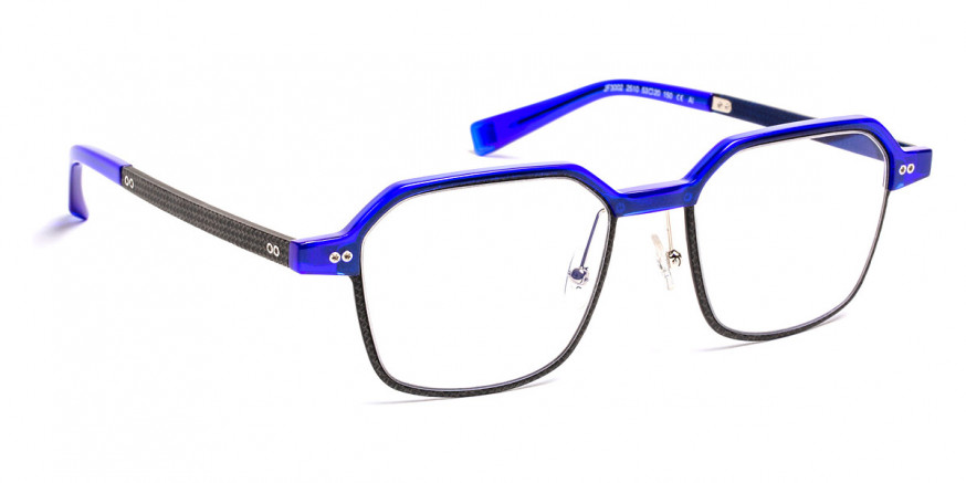 J. F. Rey™ JF3002 2510 53 - Blue/Fiber Glasses Ruthenium/Blue