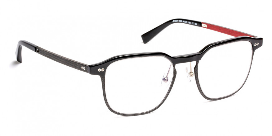 J. F. Rey™ JF3004 0030 54 - Black/Carbon/Fiber Glasses Red